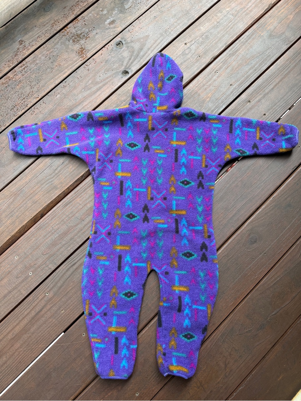 REI - Vintage Fleece Hooded One Piece - Picture 3 of 5